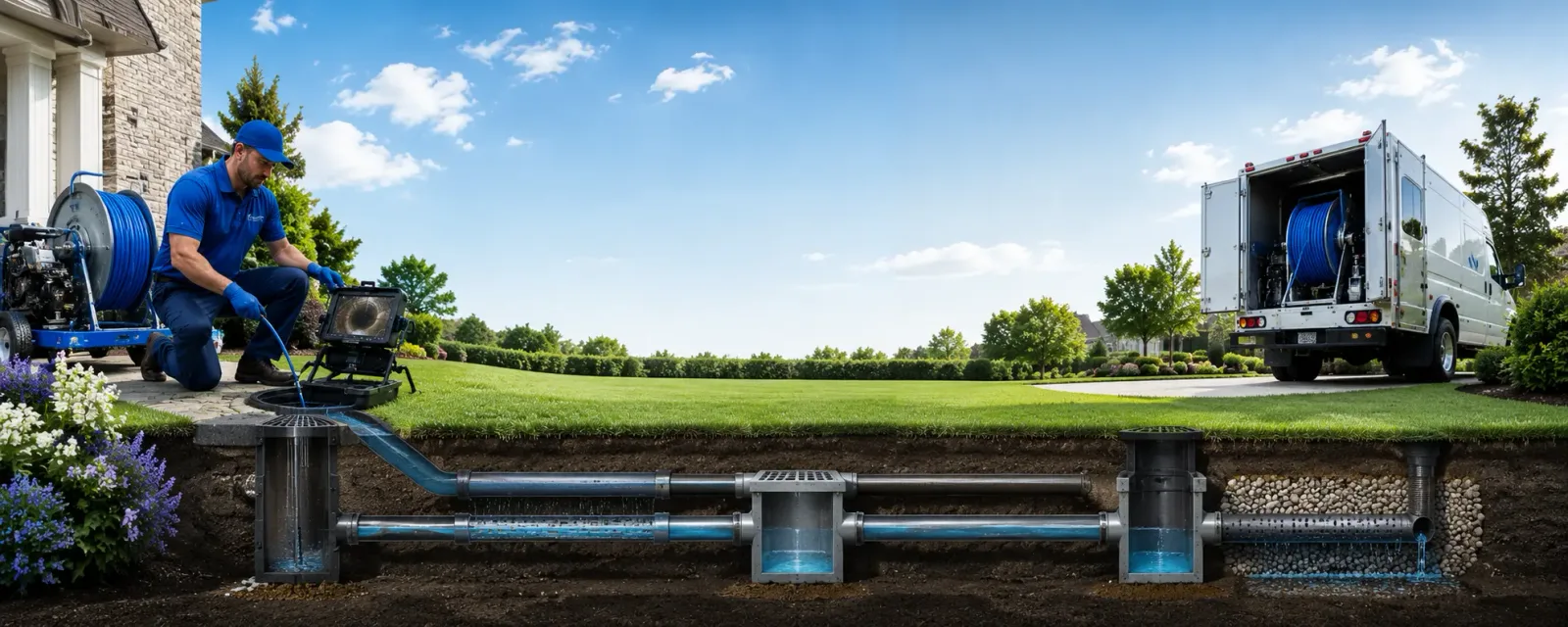 Outdoor drain cleaning information for Mathews, VA